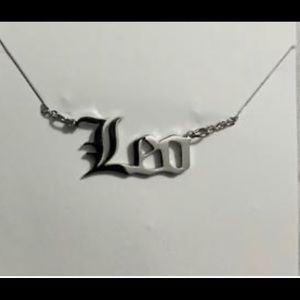 LEO Necklace For Women Gold Letter Necklaces